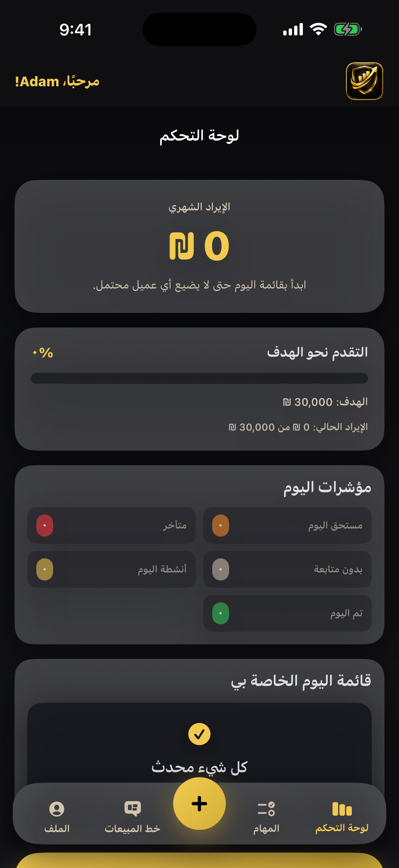 SalesCRM by Spanko screenshot 01-dashboard.png
